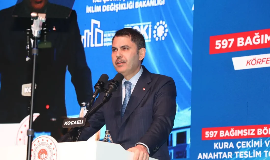 Çevre, Şehircilik ve İklim Değişikliği Bakanı Murat Kurum, bugün Kocaeli’ye