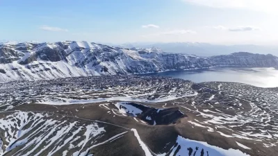 Bitlis'in Tatvan ilçesindeki dünyanın 2. büyük krater gölü olan Nemrut