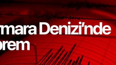 Marmara Denizi’nde, 17 Haziran saat 17.18 saatinde 3.6 büyüklüğünde bir
