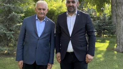 15 Temmuz gazisi Abdullah İrgin, Erzincan’da Binali Yıldırım ile birlikte