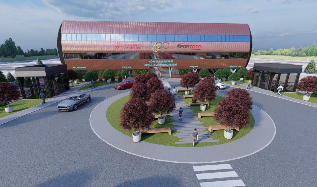 Körfez Belediyesi tarafından hayata geçirilecek olan spor salonu, hem sporcular