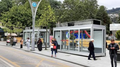 Kuzey Metro Hattı çalışmaları kapsamında Cumhuriyet Parkı Durağı, İzmit Lisesi