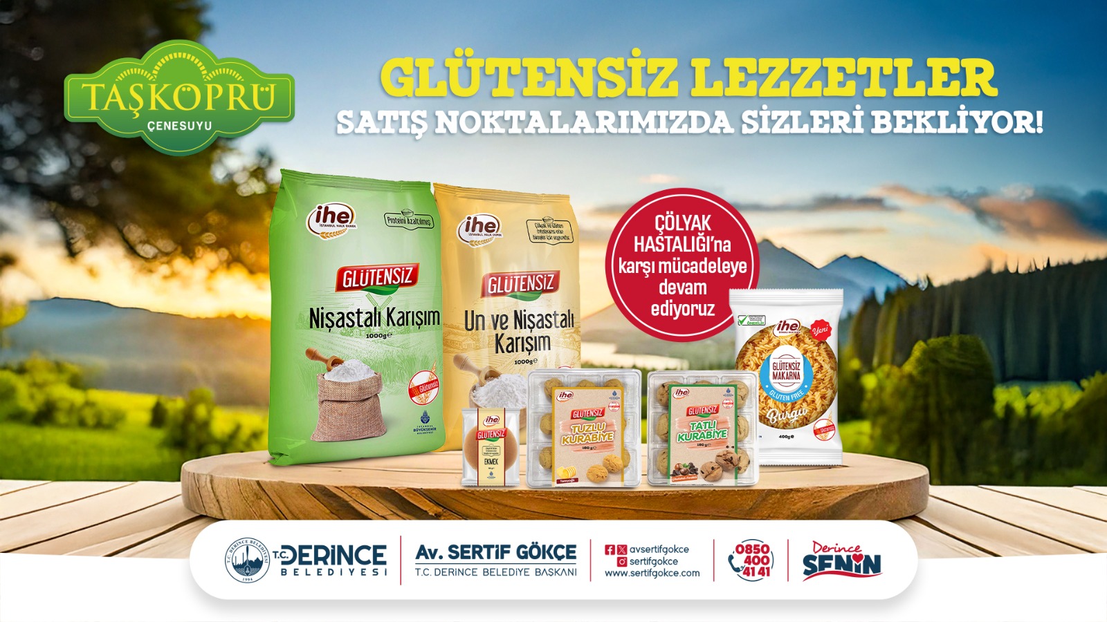 Çölyak hastalığına karşı farkındalık oluşturan adımlar atan Derince Belediyesi, Taşköprü