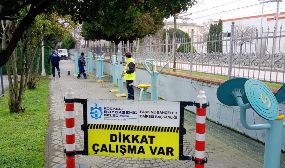 Kocaeli Büyükşehir Belediyesi, kent genelindeki park ve yeşil alanlarda vatandaşların