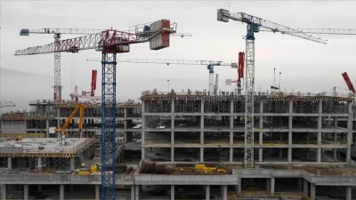 Ocak ayınca inşaat üretimi yıllık yüzde 8, aylık yüzde 0,9