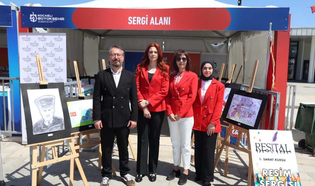 Büyükşehir’in 23 Nisan Şenliği, sanat kurslarının da katılımıyla renklenmeye devam