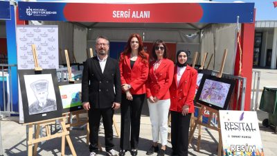 Büyükşehir’in 23 Nisan Şenliği, sanat kurslarının da katılımıyla renklenmeye devam