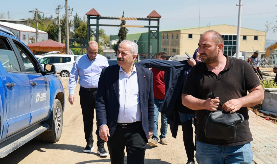 Gebze Belediye Başkanı Zinnur Büyükgöz, yapımı tamamlanma aşamasına gelen Pelitli