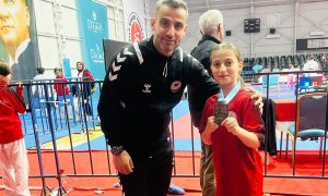 Körfez Gençlerbirliği Spor Kulübü’nün 3 çocuk karate sporcusu Balkan Çocuklar