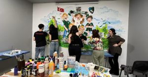 Kocaeli Güzel Sanatlar Lisesi öğretmen ve öğrencileri, Kocaeli Stadyumu Seremoni