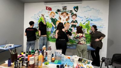 Kocaeli Güzel Sanatlar Lisesi öğretmen ve öğrencileri, Kocaeli Stadyumu Seremoni