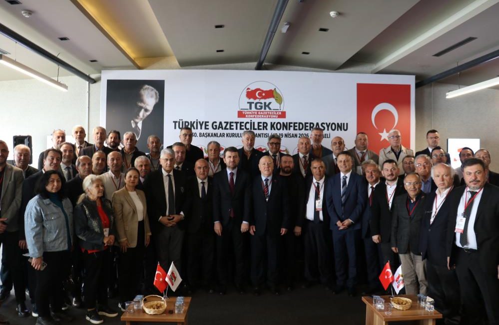 Kocaeli'de gerçekleştirilen Türkiye Gazeteciler Konfederasyonu'nun 30. Başkanlar Kurulu Toplantısı'nda, yerel