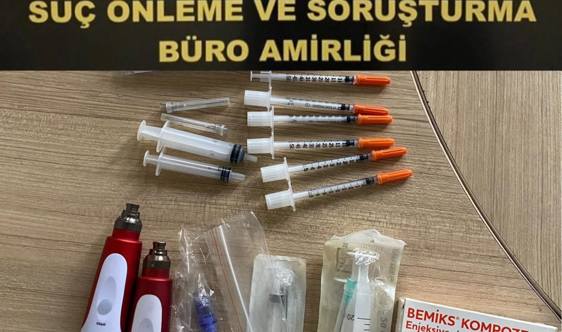Kocaeli'de estetik salonlarına düzenlenen operasyonda, kullanımı yasak tıbbi cihazlar ve
