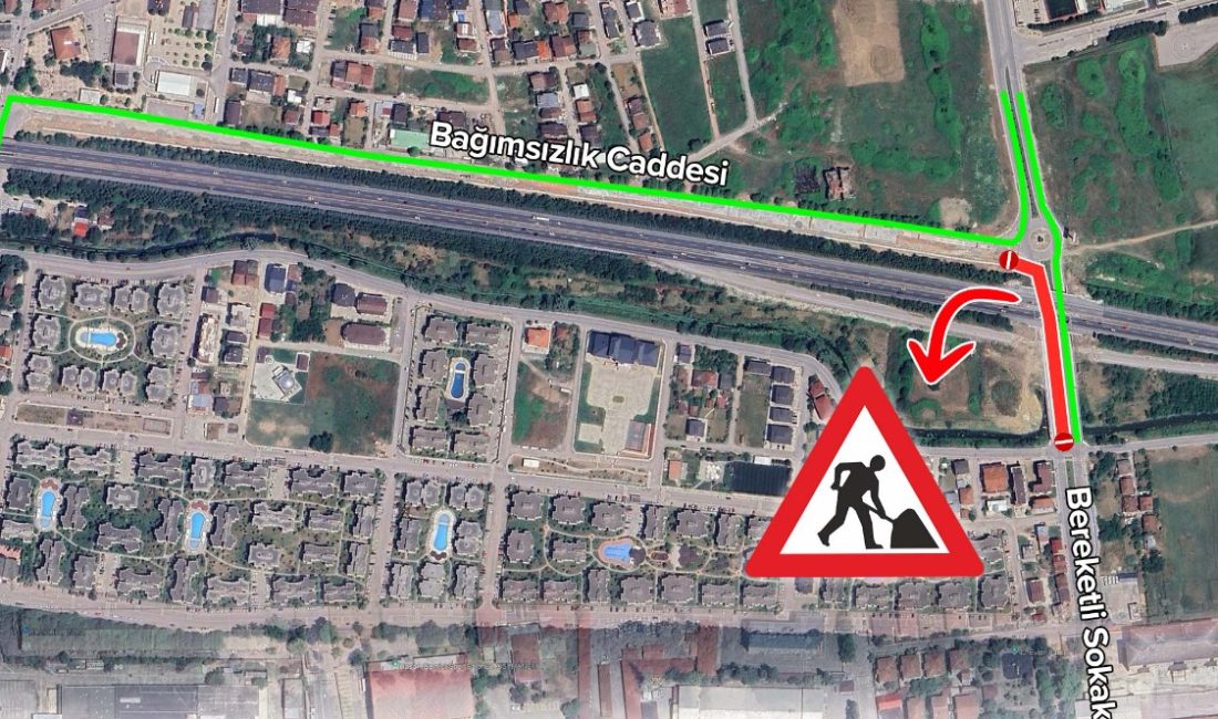 Kocaeli Büyükşehir Belediyesi tarafından İzmit Alikahya Atatürk Mahallesi Bağımsızlık Caddesi’nde