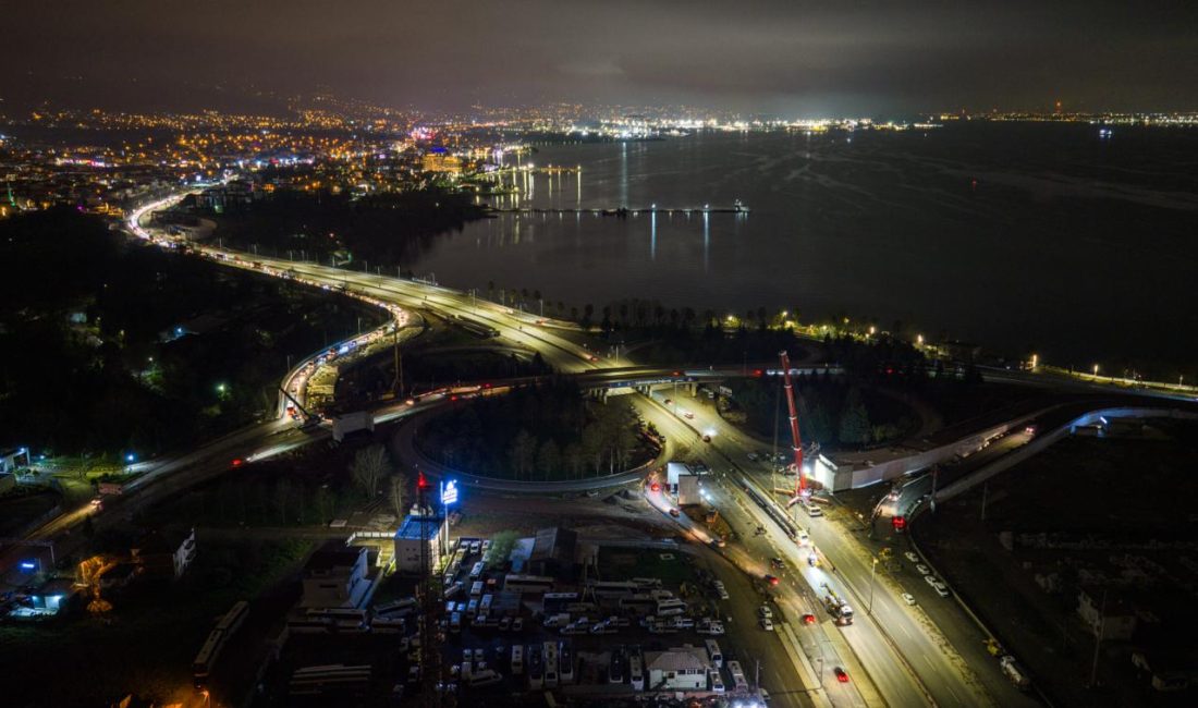 Kocaeli Büyükşehir Belediyesi tarafından yapılan Başiskele Kavşağı Koridor Projesi kapsamında