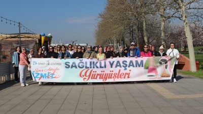 İzmit’te kadınlar, Dünya Sağlık Günü’nde sağlıklı yaşam için yeniden yürüyüşte