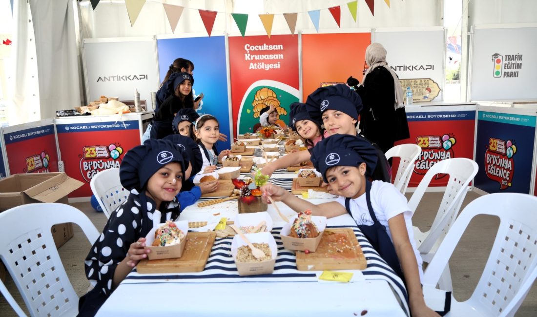 Büyükşehir Belediyesi’nin 23 Nisan Şenliği, çocukların en keyifli anlarına sahne
