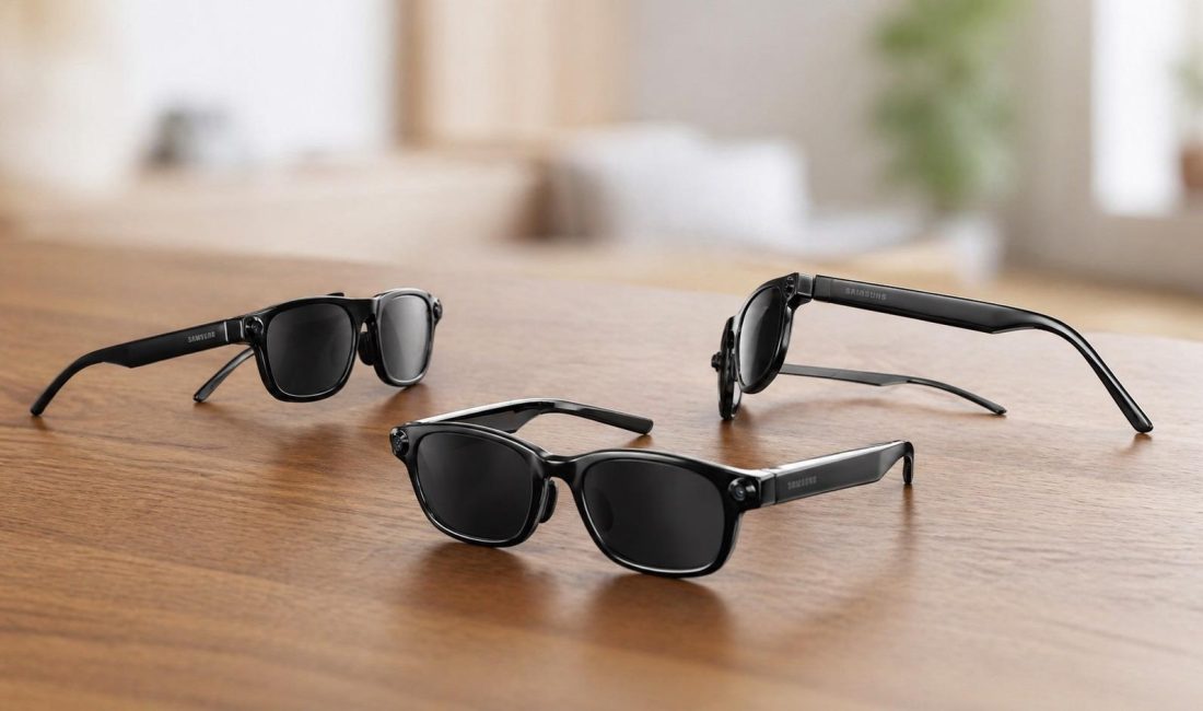 Samsung’un Google Gemini destekli yeni akıllı gözlüğüne ait görseller ve