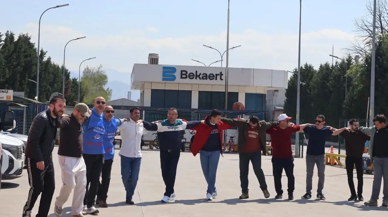 Bekaert’in İzmit ve Kartepe fabrikalarında 28 gündür süren grev, işçiler