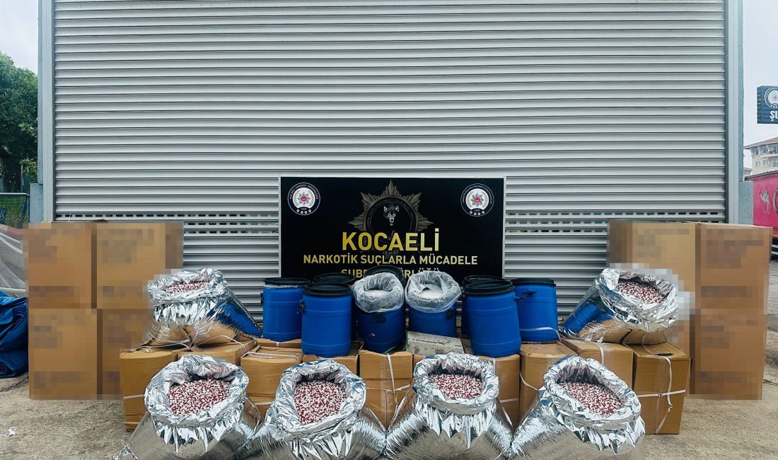 Kocaeli'nin Darıca ilçesinde polis ekiplerince bir iş yerine düzenlenen operasyonda,