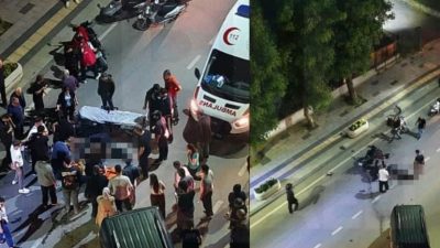 Kocaeli'nin Derince ilçesinde 18 yaşındaki genç, motosikletinin devrilmesi sonucu meydana