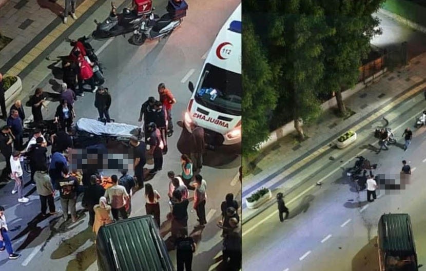 Kocaeli'nin Derince ilçesinde 18 yaşındaki genç, motosikletinin devrilmesi sonucu meydana