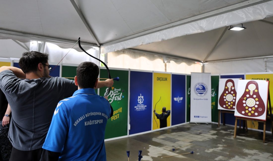 Kocaeli Büyükşehir Belediyesi’nin 19 Mayıs etkinlikleri kapsamında düzenlediği EnFest’te kurulan