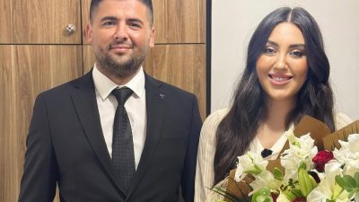 Milliyetçi Hareket Partisi (MHP) Kandıra İlçe Başkanı Güngör Gödek, nişanlısı