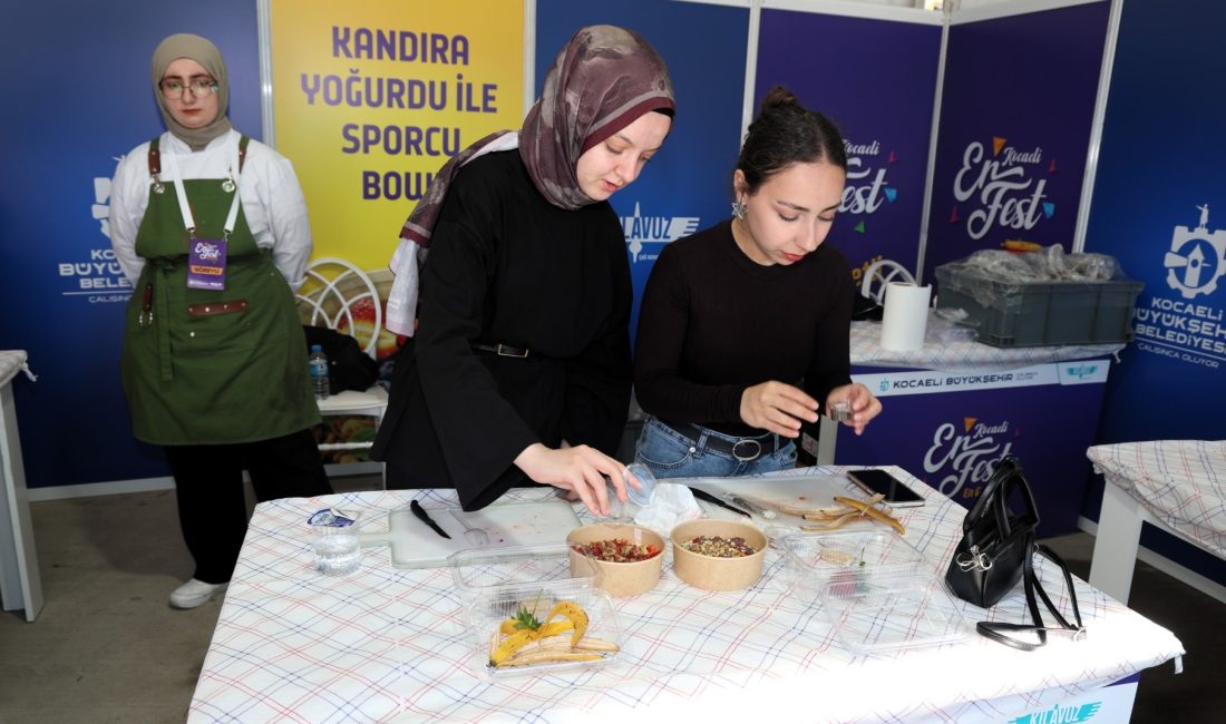 Kocaeli Büyükşehir Belediyesi’nin Milli İrade Meydanı’nda düzenlediği EnFest 2026’da gastronomi
