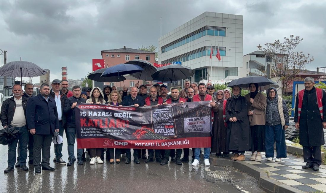 CHP Kocaeli Örgütü, 1 Mayıs’ta Dilovası’nda hayatını kaybeden işçileri anarak