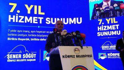 Körfez Belediye Başkanı Şener Söğüt, düzenlediği basın toplantısında 7 yıllık