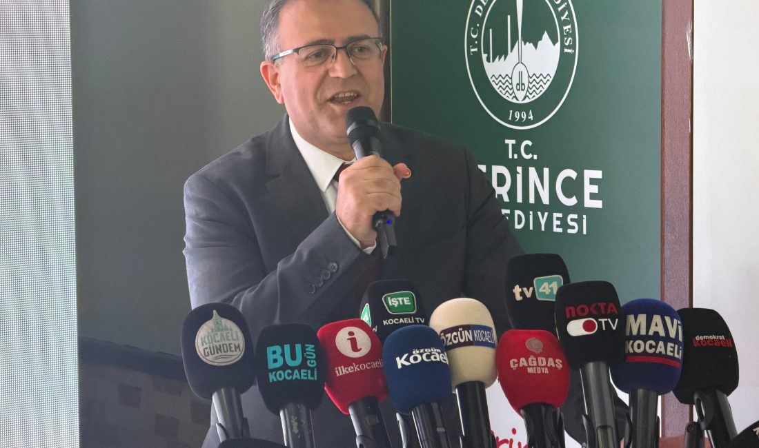 Derince Belediye Başkanı Sertif Gökçe, yeni hizmet binasının bayram öncesi