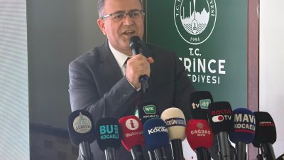 Derince Belediye Başkanı Sertif Gökçe, yeni hizmet binasının bayram öncesi