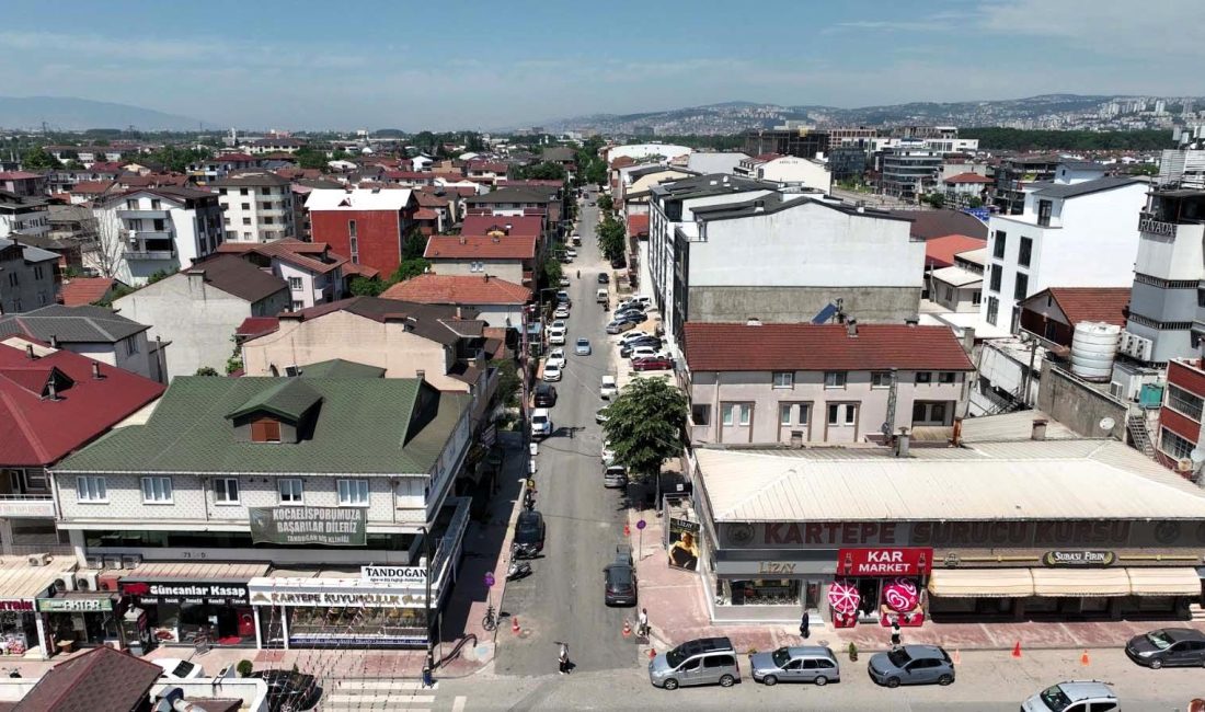 Kocaeli Büyükşehir Belediyesi, Kartepe’de altyapı çalışmaları tamamlanan mahallelerde üstyapı yenileme