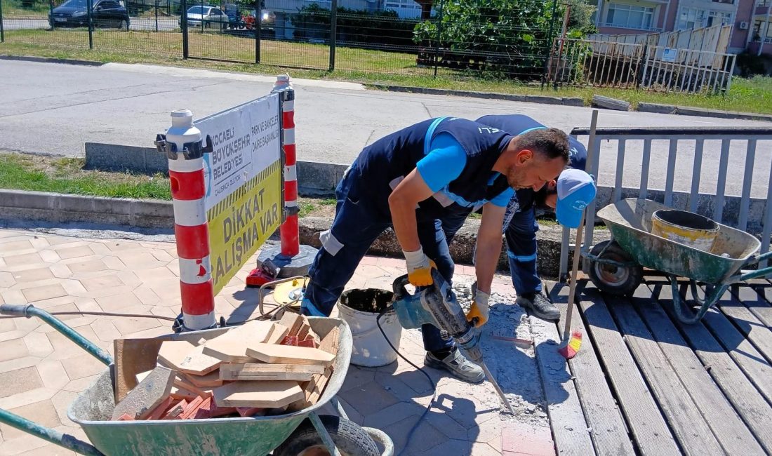 Kocaeli Büyükşehir Belediyesi, Gölcük Değirmendere sahilindeki yürüyüş ve bisiklet yollarında