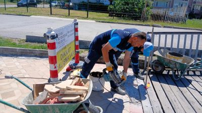 Kocaeli Büyükşehir Belediyesi, Gölcük Değirmendere sahilindeki yürüyüş ve bisiklet yollarında