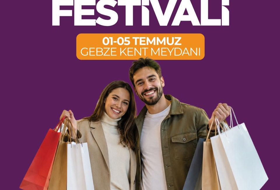 Kocaeli Büyükşehir Belediyesi öncülüğünde düzenlenen Alışveriş Festivali’nin Gebze ayağı başlıyor.