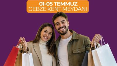 Kocaeli Büyükşehir Belediyesi öncülüğünde düzenlenen Alışveriş Festivali’nin Gebze ayağı başlıyor.