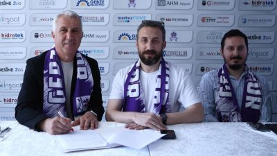  TFF 2. Lig ekibi Güzide Gebzespor düzenlediği imza töreniyle