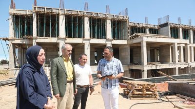 Çayırova'da yapımı devam eden Doğa Madencilik Mesleki ve Teknik Anadolu