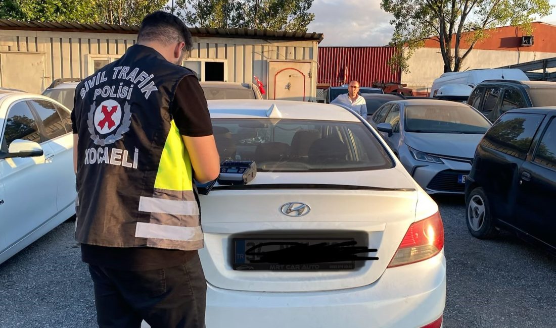  Kocaeli'de korsan taşımacılık yaptığı tespit edilen otomobil sürücüsüne 100