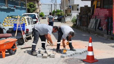 Darıca'da başlatılan yaz temizlik çalışması, Osmangazi Mahallesi'nde yaklaşık 100 personelin