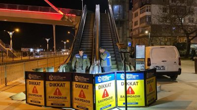 Kocaeli Büyükşehir Belediyesi, kent genelinde sorumlu olduğu 31 yürüyen merdiven