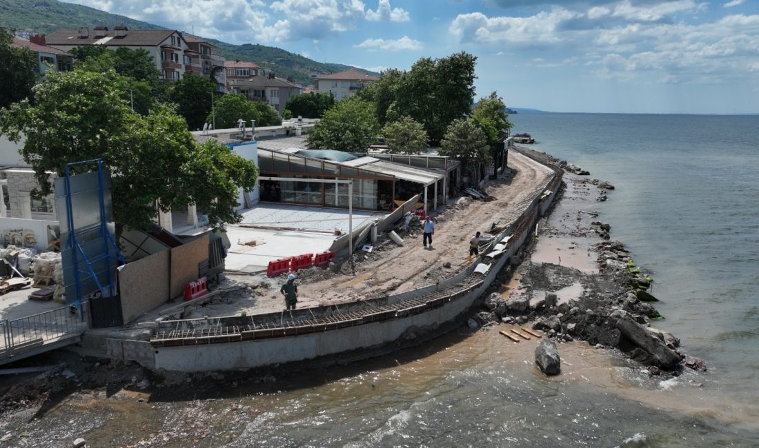 Kocaeli sahilleri, Büyükşehir Belediyesi tarafından modernleştirilirken; Değirmendere’deki çalışmalarda sona gelindi.