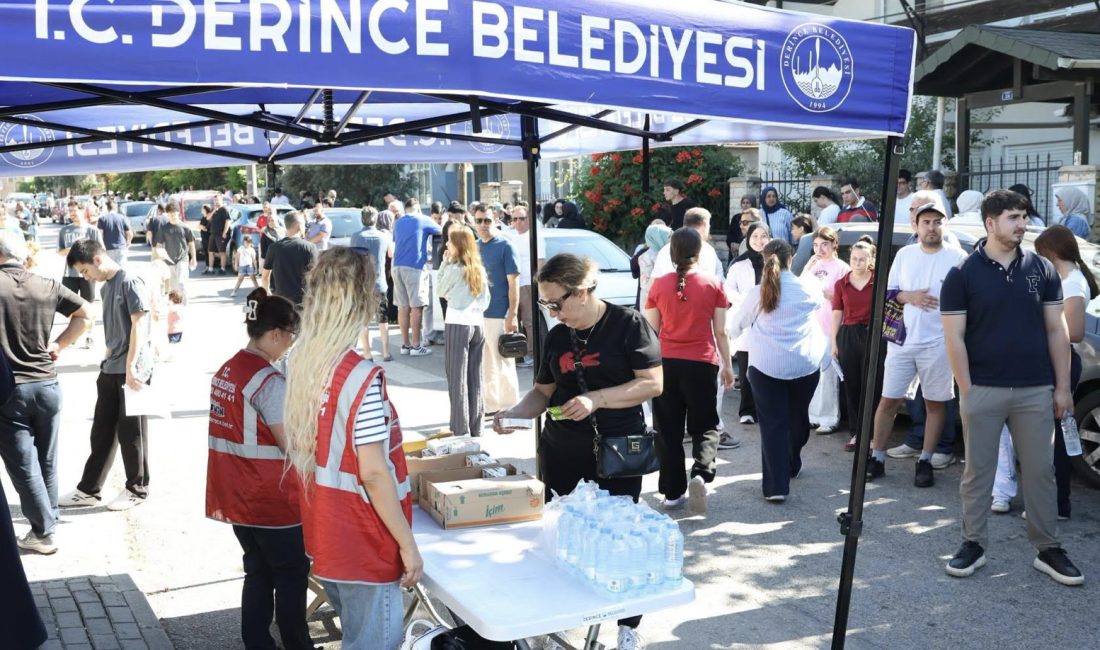 Derince Belediyesi, Yükseköğretim Kurumları Sınavı’na giren adayları yalnız bırakmazken, okullarda