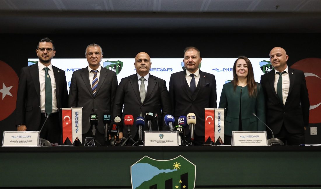 Kocaelispor ile Özel Medar Hastanesi arasında 2026-2027 sezonunu kapsayan A