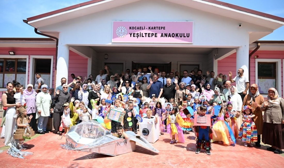 Kartepe Belediyesi’nin Çevre Haftası etkinlikleri kapsamında düzenlenen programda minikler, geri