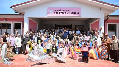 Kartepe Belediyesi’nin Çevre Haftası etkinlikleri kapsamında düzenlenen programda minikler, geri
