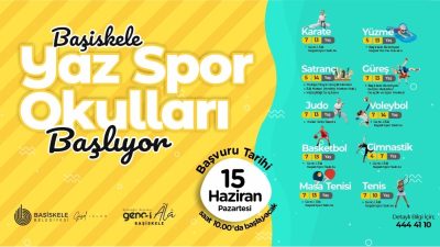 Başiskele Belediyesi'nin çocuk ve gençlere yönelik düzenlediği Yaz Spor Okulları