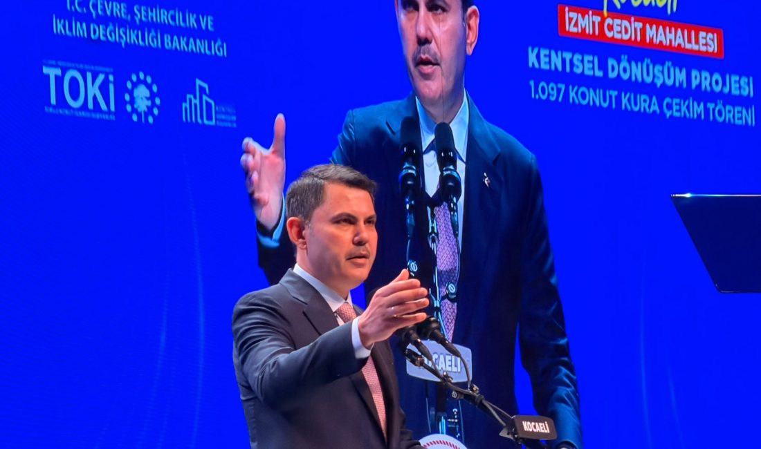 Bakan Murat Kurum, Cedit'te anahtar teslimlerinin önümüzdeki pazartesi başlayacağını, Temmuz